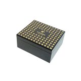 Cohiba Siyah Nokta Desenli Sedir Humidor Puro Kutusu - TR9821