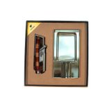 Cohiba Tek Torch Dama Desenli Çakmak Kristal Tekli Küllük İkili Puro Seti