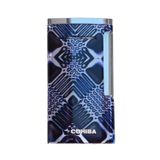 Cohiba Tek Torch Perde Alev Desenli Metal Puro Çakmağı - TR9545