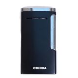 Cohiba Tek Torch Perde Alev Slim 7 Dizayn Siyah Metal Puro Çakmağı