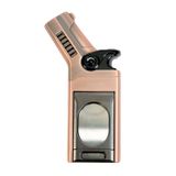 Cohiba Tek Torch Pürmüz Dahili S-V Cut & İğneli Bronz Metal Puro Çakmağı