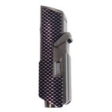 Cohiba Tek Torch Pürmüz Delici İğneli Karbon Desenli Metal Puro Çakmağı - TR9595