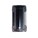 Cohiba Tek Torch Pürmüz Siyah Karbon Desenli Puro Çakmağı
