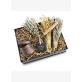 Coho Box Antique Tütsü Gezdirme Çanağı & Üzerlik & Adaçayı & Lavanta Hediye Seti