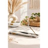 COHO Mermer Desenli Beton Tütsülük - Modern Minimalist Tütsü Yakma Kabı Cubuk
