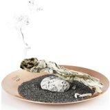 Coho Objet Coho Matte Namaste Dövme Bakır Mini Tütsü Tabağı