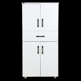Çok Amaçlı 12949 Dolap Model 130 Hard Parlak Beyaz Suntalem 4 Raf 1 Çekm El Yapım