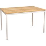 Çok Amaçlı 140 cm Masa, Yemek Masası, Ofis Çalışma Masası, Bilgisayar Masası, Safir Meşe - 140x80x75h cm