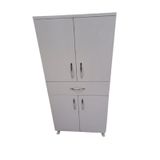 Çok Amaçlı 19736 Dolap BEYAZ Model Hard Parlak Suntalem 130 4raf Demonte El Yapım