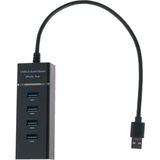 Çok Amaçlı 4 Port Girişli Güçlü USB 3.0 Port Çoklayıcı Adaptör Switch Splitter Hub 1.2m Kablo ( Lisinya )