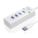 Çok Amaçlı 4 Port Girişli Güçlü Usb 3.0 Port Çoklayıcı Hızlı Aparatı Beyaz