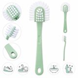 Çok Amaçlı 5 Taraflı Temizlik Fırçası – Ayakkabı, Mutfak ve Banyo İçin Sert Kıllı Ergonomik Temizlik Fırçası, 20 cm