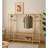 Çok Amaçlı Ahşap Gardırop Modern Tasarım 120 cm Genişlik 140 cm Yükseklik