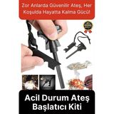 Çok Amaçlı Ateş Başlatıcı Deprem Kamp Acil Durum Magnezyum Çubuk Çakmaktaşı Hayatta Kalma Kiti