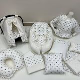 Çok Amaçlı Babynest, Puset Örtüsü ve Minderi, Alt Açma ve Battaniye, Nevresim Takımı, Emzirme Minderi, Emzirme Önlüğü15'li Set