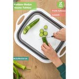Çok Amaçlı Badya Katlanır Plastik Kesme Tahtası Bpa Free