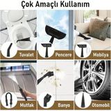 Çok Amaçlı Basınçlı Buhar Temizleyici – El Tipi Buharlı Temizlik Makinesi - 000-Siyah