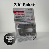 Çok Amaçlı Cep Kartı Toolcard 28 Fonksiyonlu Paslanmaz Çelik - Cıvata Anahtarı, Tornavida, Bi - Genel - Çok Renkli