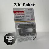 Çok Amaçlı Cep Kartı Toolcard 28 Fonksiyonlu Paslanmaz Çelik - Cıvata Anahtarı, Tornavida, Bisiklet Jant Anahtarı, Tornavida, Çakı, Kapak Açar, Kablo Sıyırıcı, Kamp Surl Kit (3'lü Paket)