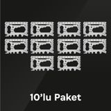 Çok Amaçlı Cep Kartı Toolcard 28 Fonksiyonlu Paslanmaz Çelik - Cıvata Anahtarı, Tornavida, Bisiklet Jant Anahtarı, Tornavida, Çakı, Kapak Açar, Kablo Sıyırıcı, Kamp Survival Kit (10'lu Paket)