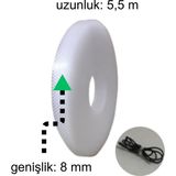 Çok Amaçlı Cırt Bant 5,5 Metre x 8 mm | Pratik ve Dayanıklı Kablo Düzenleyici Bant - 5,5 mx8 mm - 1 Adet