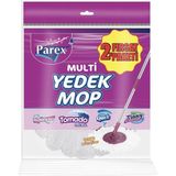 Çok Amaçlı Çok Yönlü Yedek Mop Seti – Pratik Temizlik Çözümü - Ahşap - Bej - Siyah - Seçenek 1