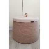 Çok amaçlı dekoratif X-LARGE organizer hasır kapaklı sepet 45x30 mxjdudııd