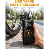 Çok Amaçlı Dijital Lastik Pompası Araç Bisiklet Top Uyumlu Yeni Nesil - SPTROT9698-4806