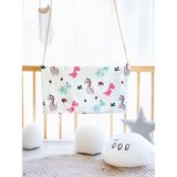 Çok Amaçlı Dinazor Desenli Müslin Bebek Örtü & Battaniye %100 Pamuk Oeko-Teks Sertifikalı 75X75 cm - 75 x 75 cm - Beyaz - Su Yeşili