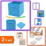 Çok Amaçlı Dolap İçi Düzenleyici Kutu + 12 Bölmeli Pratik Çekmece Düzenleyici - 2Li Set Zy123