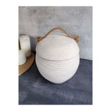 Çok Amaçlı Kapaklı , Sepet, Jüt, Hasır, Dokuma Sepet 23x12 föhhjkh