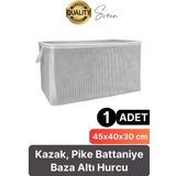 Çok Amaçlı Kazak Pike Battaniye Kıyafet Hurcu Dolap Düzenleyici Yerden Tasarruf Baza Altı Mini Boy