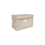 Çok Amaçlı Keçe Kapaklı Mini Kutu Organizer, Saklama Kutusu, Krem Renk, 35X23X23CM