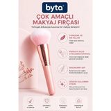 Çok Amaçlı Makyaj Fırçası – Yumuşak Kıllı Pudra, Allık ve Yüz Makyaj Fırçası – Pembe