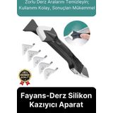 Çok Amaçlı Mutfak Banyo Fayans Derz Silikon Temizleme Kazıyıcı Sıyırıcı Ve Uygulayıcı Aparat 6 Parça