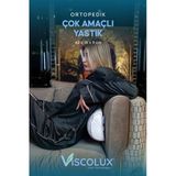 Çok Amaçlı Ortopedik Visco Yastık - Horlama Yastığı Hamile Yastığı Pembe 42X18x9