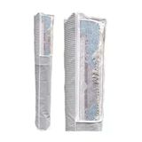 Çok Amaçlı Pencereli Halı Hurcu Organizer Gri Çizgili 1 Adet 6 Metrekare 250 X 120 Tekstil Beyaz Tr