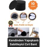 Çok Amaçlı Sabitleyici Kaydırmaz Kendinden Yapışkanlı Yıkanabilir Halı Kilim Koltuk Cırt Bant 10 Adt - Şeffaf - diğer