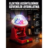 Çok Amaçlı Şarjlı LED Projektör Lamba Solar Enerjili Rgb Ambiyans ve Parti Işığı Midastech - Çok Renkli