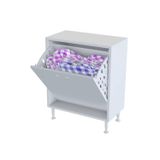 Çok Amaçlı Sepetli Dolap | Banyo, Mutfak, Ayakkabılık, Oyuncak Dolabı | 14 Ölçü Seçeneği (35–100 cm) | Modüler Tasarım | 75x32,5 cm (Beyaz, 55 cm)