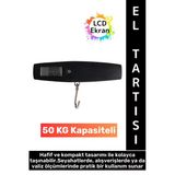Çok Amaçlı Seyahat Bavul Ağırlık Ölçme Dijital LCD Ekran Max 50 kg Taşınabilir Bagaj El Tartısı