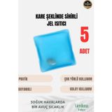 Çok Amaçlı Soğuk Havalarda Kare Şeklinde Sihirli Jel El Sıcak Tutan Isıtıcı Torba Cep Sobası 5 Adet
