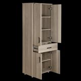 Cok Amacli St Dolap 180 Cm Hard Parlak Cordoba Suntalem 4Raf 1Cekmece El Yapim