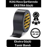 Çok Amaçlı Su Geçirmez Sızdırmaz Dayanıklı Boru Çatlak Onarım Izolasyon Siyah Tamir Bandı 48MM 10MT