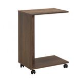 Çok Amaçlı Tekerlekli C Koltuk Sehpası-Koyu Ceviz( Osloceviz) 35x65x45 Cm ( Gxyxd)
