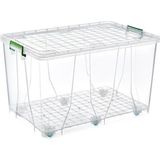 Çok Amaçlı Tekerlekli Mega Saklama Kutusu 120 Lt 42 * 51,5 * 80 cm Ölçülerinde - Genel - Çok Renkli