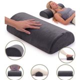Çok Amaçlı Visco Yarım Silindir Yastık Ortopedik Boyun Yastığı Bel Boyun Bacak İçin Yumuşak Yastık 42 * 18 * 9 Cm