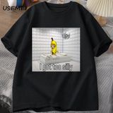 Çok Aptal Var T Shirt Uyandırma Yasası Aptal Ağlayan Muz Üzgün Kedi Meme T-Shirt Erkek Komik 2996 - Siyah - XL