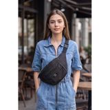 Çok Bölmeli Unisex Bel Çantası Çapraz Göğüs Ve Omuz Çantası Kilit Tokalı Ayarlanabilir Askılı Spor Ve Günlük Seyahat Çantası