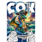 Çok Boya! Çıkartmalı Dev Boyama Kitabı Yaratıklar Doğan Çocuk Yayınları
